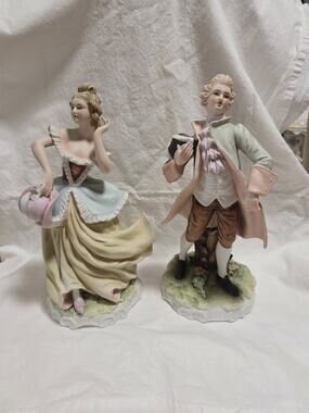 LEFTON CHINA VINTAGE HAND PAINTED "GWENDOLYN AND BRIAN KW337.
